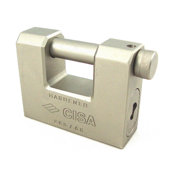 Cisa 28550/85 Hardened Steel 84mm Container Block Lock - Keyed Alike