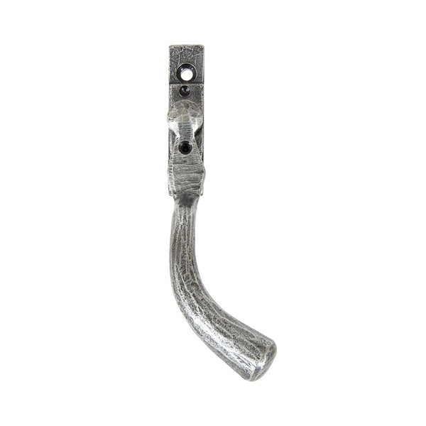 From The Anvil Peardrop Large Espagnolette Fastener RH - Pewter