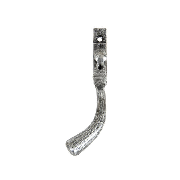 From The Anvil Peardrop Large Espagnolette Fastener LH - Pewter