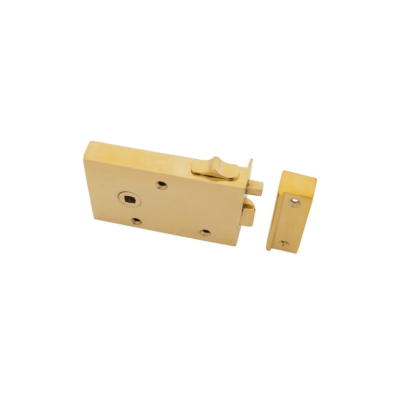 From The Anvil Bathroom Latch LH - Polished Brass