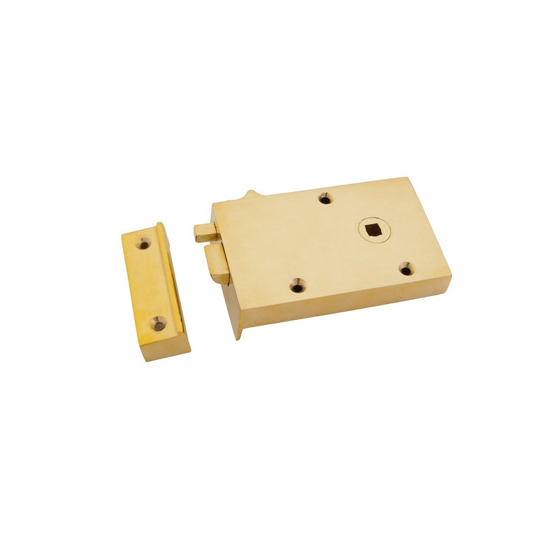 From The Anvil Bathroom Latch RH - Polished Brass