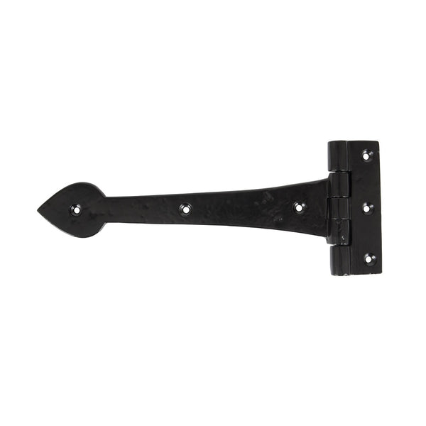 From The Anvil Cast 'T' Shape Hinges (pair) - 10.5" - Black Smooth