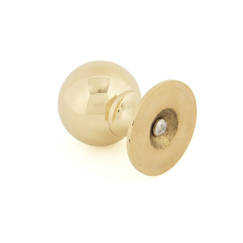 From The Anvil Large Ball Cabinet Knob - Polished Brass