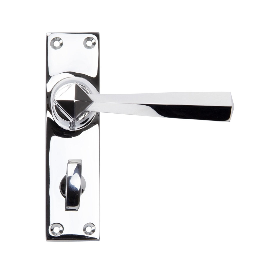 From The Anvil Straight Bathroom Handles Polished Chrome