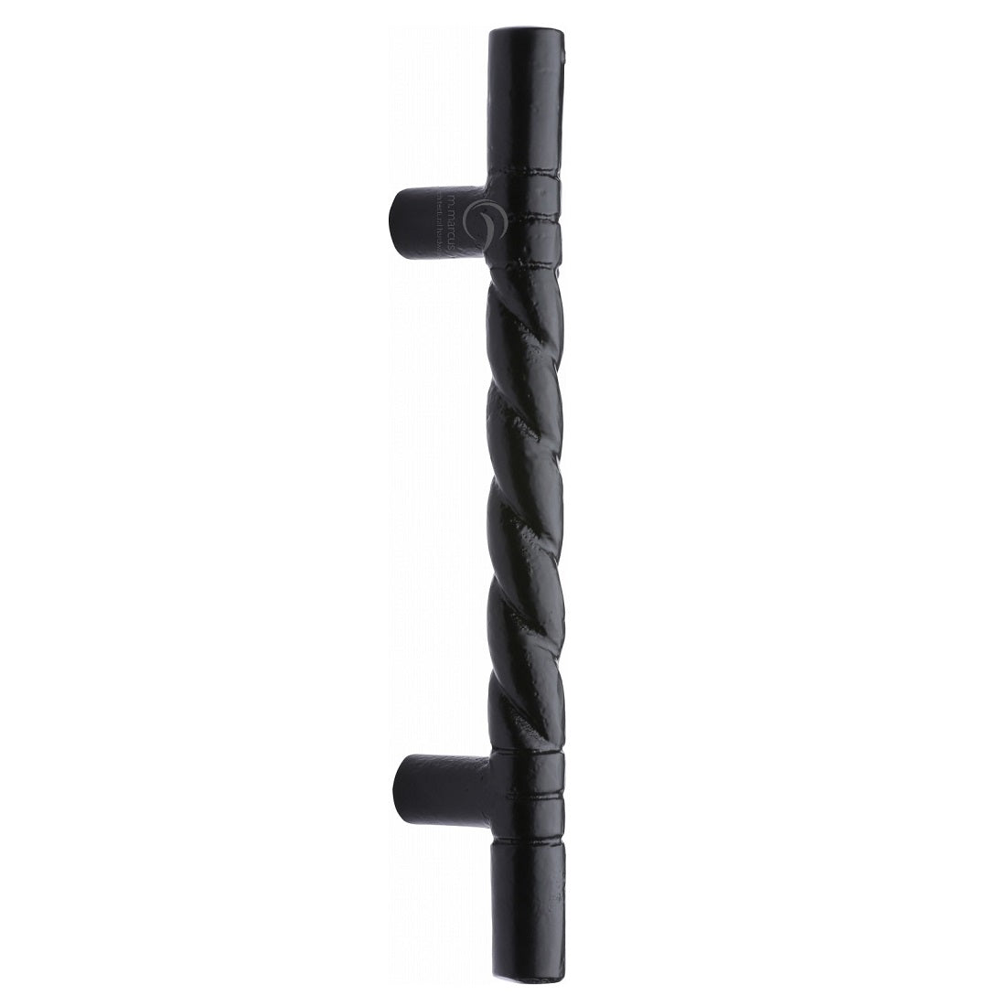 M.Marcus Rope Pull Handle 305mm Smooth Black Iron