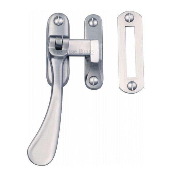 M.Marcus Mortice and Hook Plate Casement Fastener - Satin Chrome