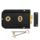 UNION 1445 3 Lever Double Handed Rimlock