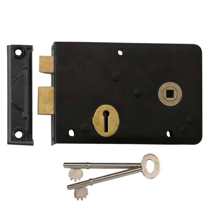 UNION 1439 3 Lever Double Handed Rimlock