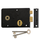 UNION 1439 3 Lever Double Handed Rimlock