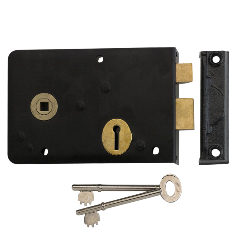 UNION 1439 3 Lever Double Handed Rimlock