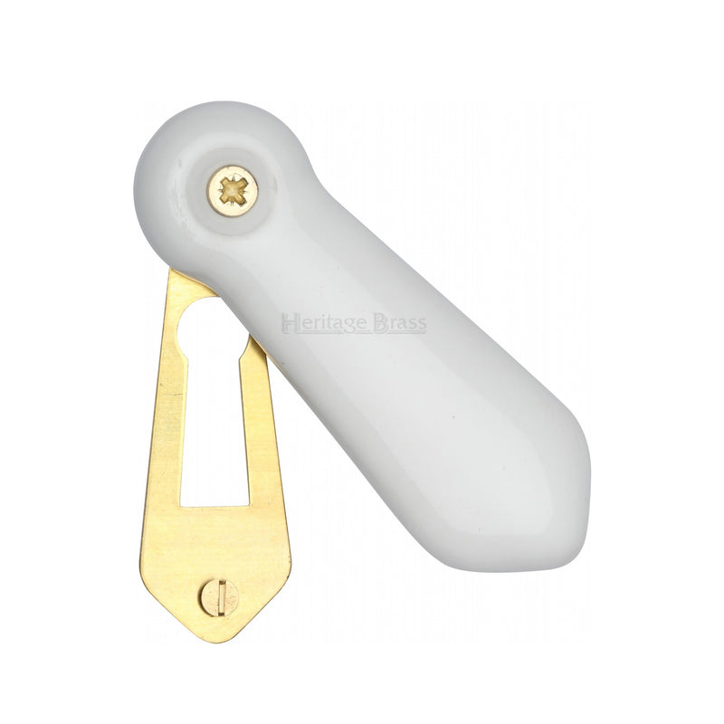 Heritage Brass Covered Escutcheon Plain White