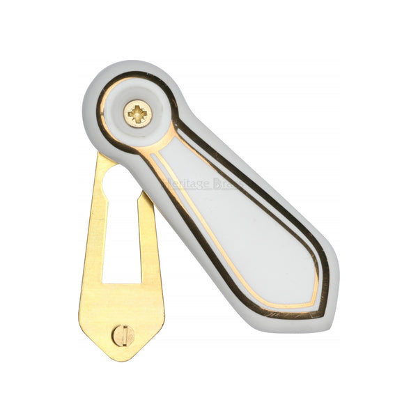 Heritage Brass Covered Escutcheon Gold Line