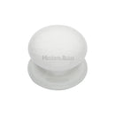 Heritage Brass White Crackle Cabinet Knob