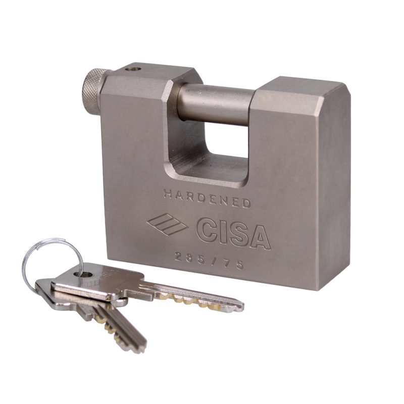 CISA 28550 LIM Steel Sliding Shackle Padlock