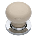 Heritage Brass Cream Crackle Door Knob on Rose