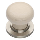 Heritage Brass Cream Crackle Door Knob on Rose
