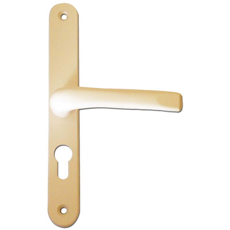 ASEC 70 Lever/Lever UPVC Furniture - 270mm Backplate