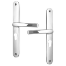 ASEC 48 Lever/Lever UPVC Furniture - 270mm Backplate