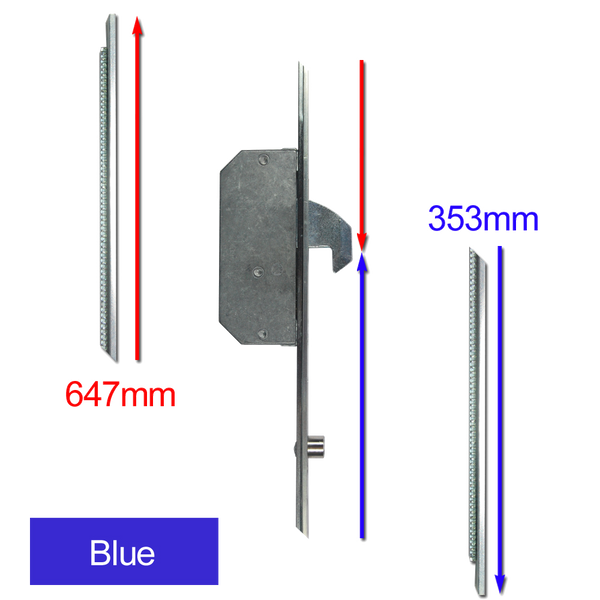 ASEC Modular Repair Lock Locking Point Extensions (UPVC Door) - 2 Hook & 2 Roller