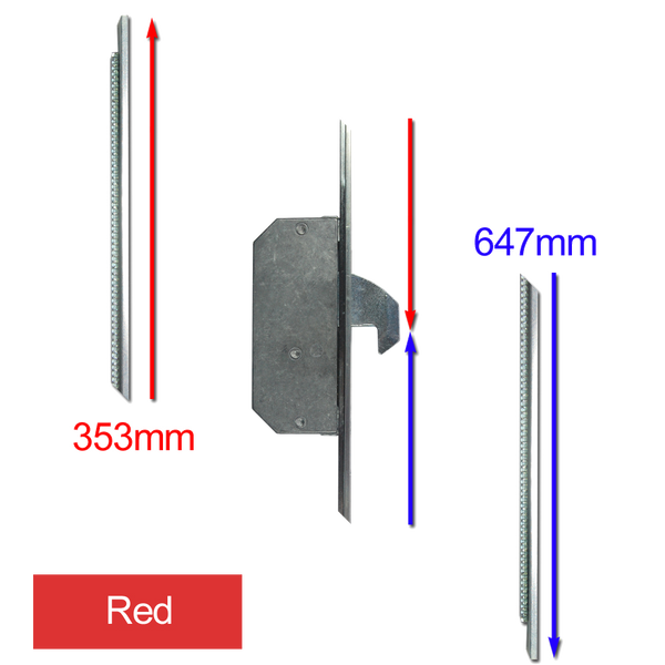 ASEC Modular Repair Lock Locking Point Extensions (UPVC Door) - 2 Hook