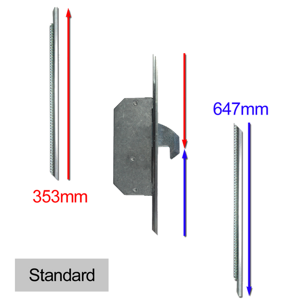 ASEC Modular Repair Lock Locking Point Extensions (Timber Door) - 2 Hook
