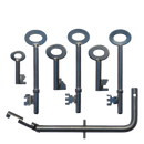 ASEC FB Key Set with 6 Keys including Fireman's Drop Key