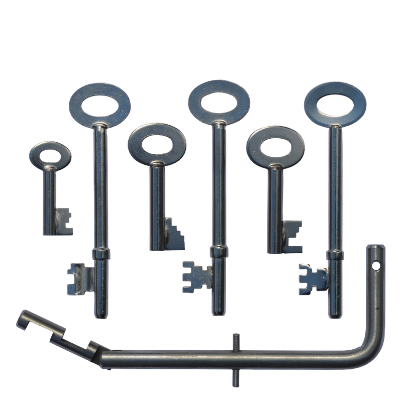 ASEC FB Key Set with 6 Keys including Fireman's Drop Key