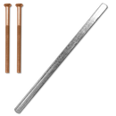 ASEC UPVC Spindle (160mm) & Screw (2x80mm) Pack