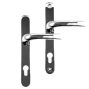 ASEC 92/62 Offset Lever/Lever UPVC Furniture - 240mm Backplate