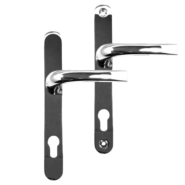 ASEC 92/62 Offset Lever/Lever UPVC Furniture - 240mm Backplate