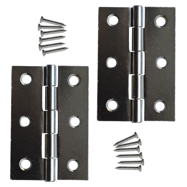 ASEC 75mm Button Tip Butt Hinges