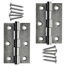 ASEC 75mm Button Tip Butt Hinges
