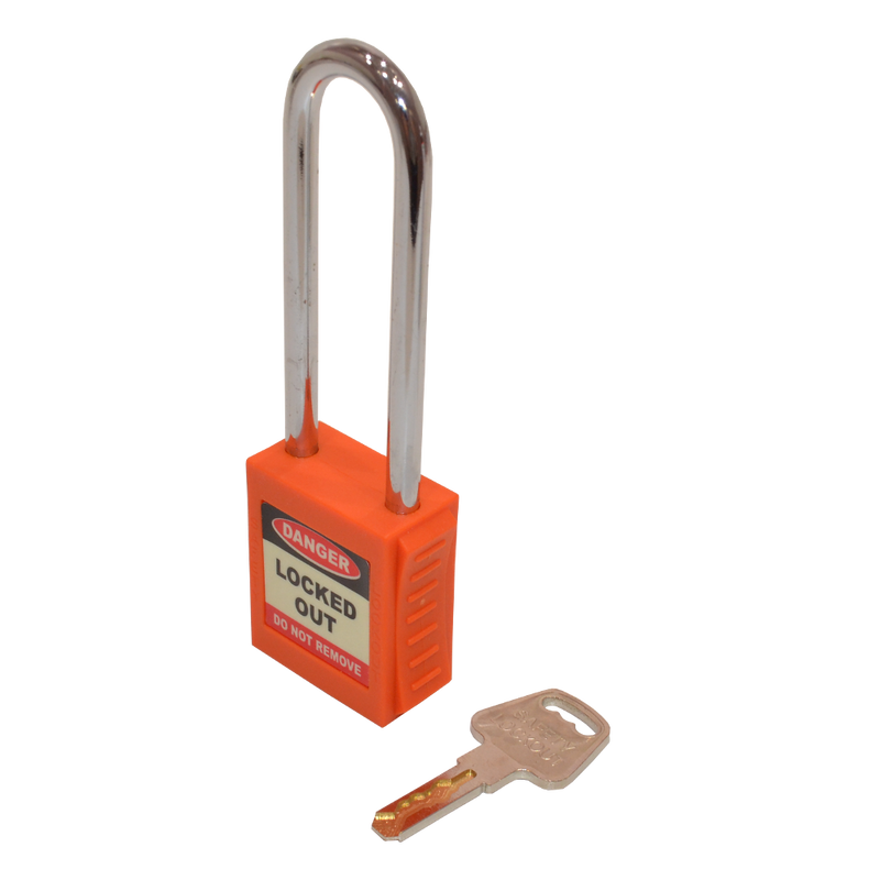 ASEC Safety Lockout Tagout Padlock Long Shackle