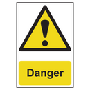 ASEC Danger Warning Sign PVC 200mm x 300mm