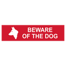 ASEC `Beware of The Dog` Sign 200mm x 50mm