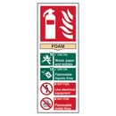 ASEC Fire Extinguisher Signs 82mm x 202mm