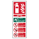 ASEC Fire Extinguisher Signs 82mm x 202mm
