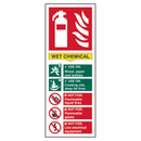 ASEC Fire Extinguisher Signs 82mm x 202mm