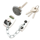 ASEC Door Chain with External Cylinder