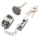 ASEC Door Chain with External Cylinder