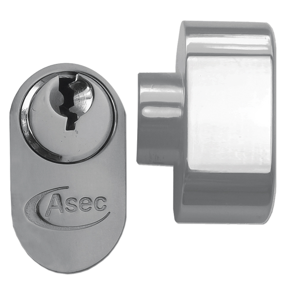 ASEC 5-Pin Oval Key & Turn Cylinder