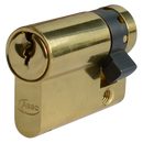 Asec Euro Half Cylinder With Adjustable Cam - 6 Pin