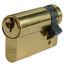 Asec Euro Half Cylinder With Adjustable Cam - 6 Pin