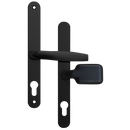 ASEC 68mm Lever Pad UPVC Door Furniture With Snib