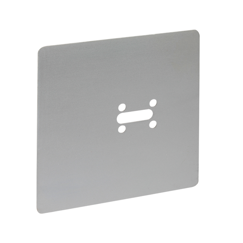 ASEC Satin Anodised Aluminium Cubicle Retro-Fit Plate To Cover Fixing Holes