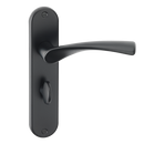 ASEC URBAN Miami Bathroom Lever on Plate Door Furniture Ebony