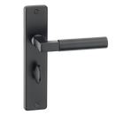 ASEC URBAN San Diego Bathroom Lever on Plate Door Furniture Ebony