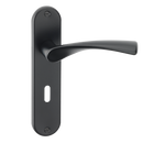 ASEC URBAN Miami Lever on Plate Lock Door Furniture Ebony