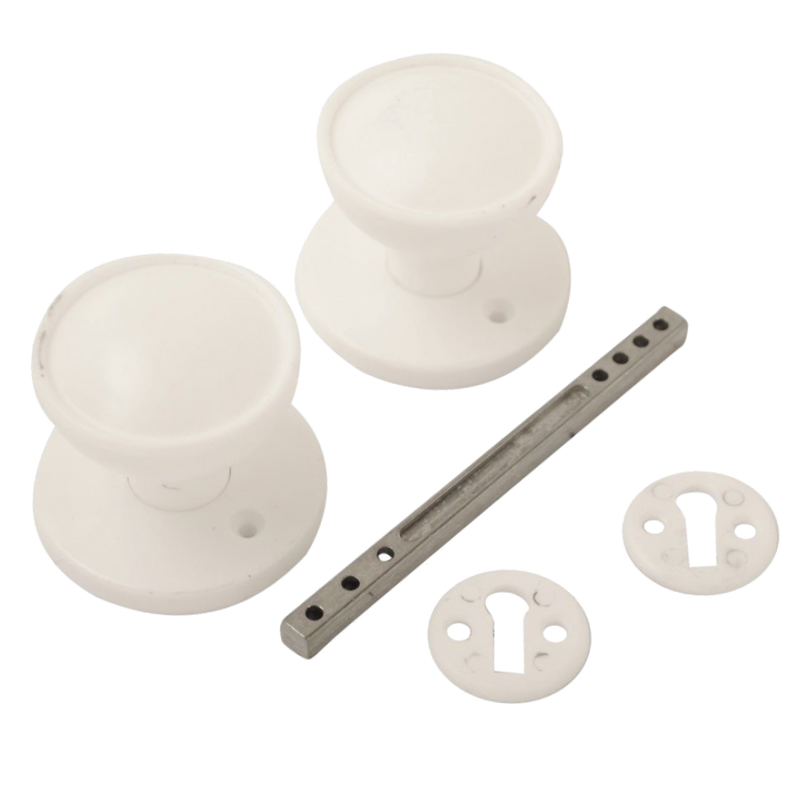 ASEC Plastic Rim/Mortice Knob Set 48mm
