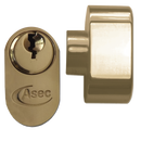 ASEC 5-Pin Oval Key & Turn Cylinder